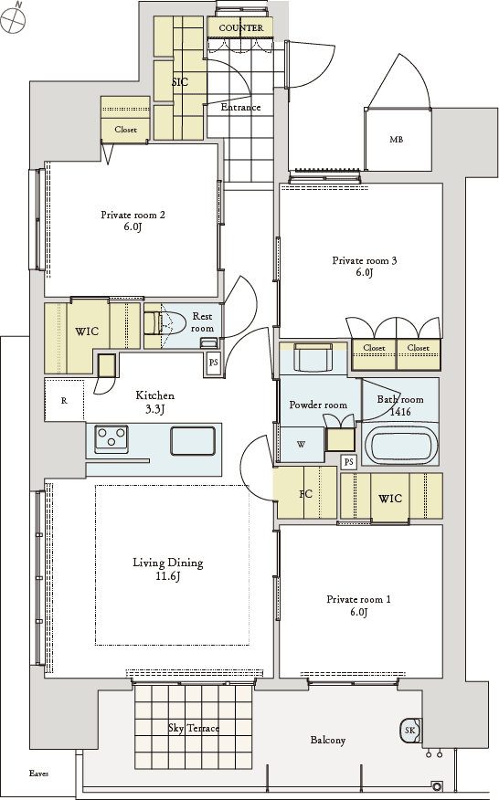 3LDK S81-DTYPE/81.00㎡