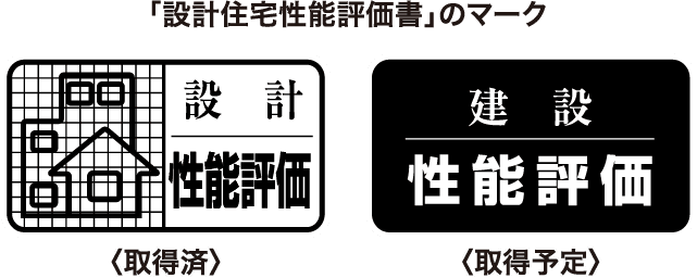 「設計住宅性能評価書」のマーク