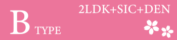 B type 2LDK+SIC+DEN