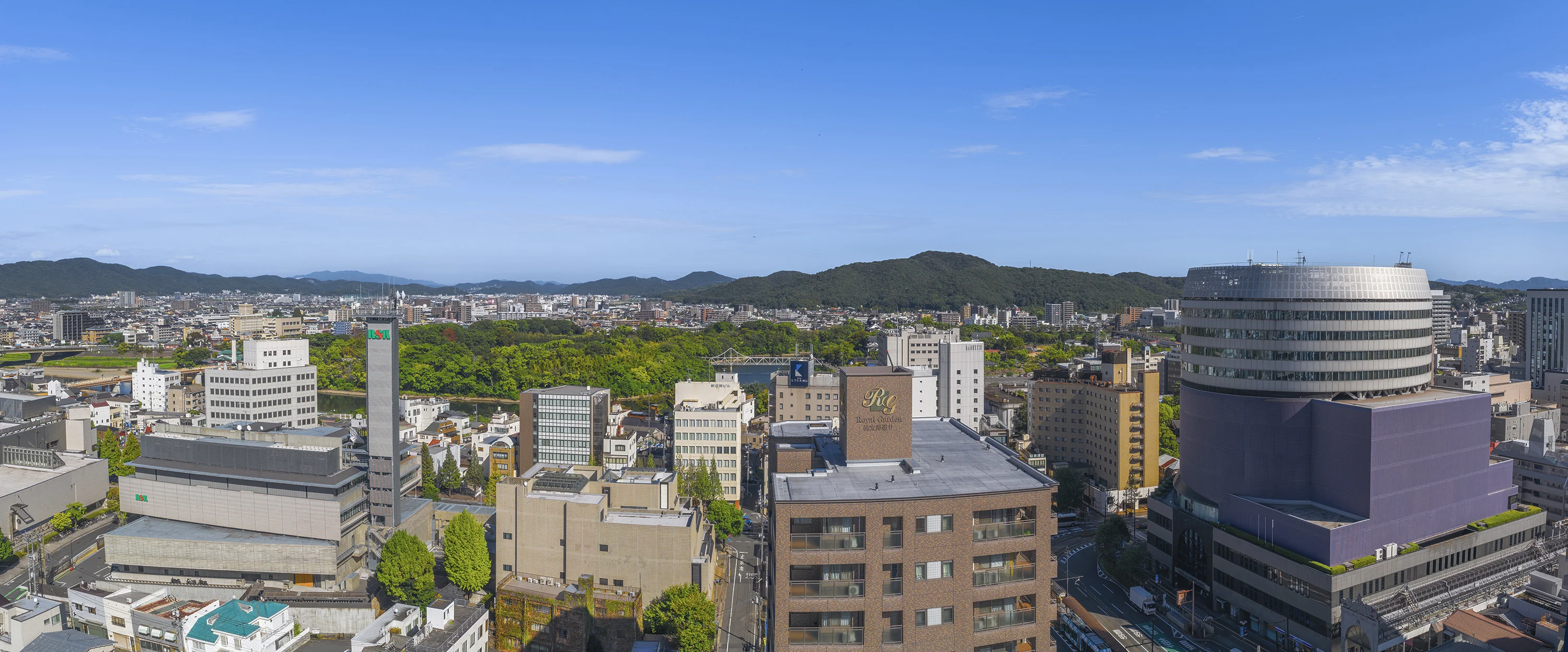 ロイヤルガーデンタワー天神町 後楽園方向の眺望
